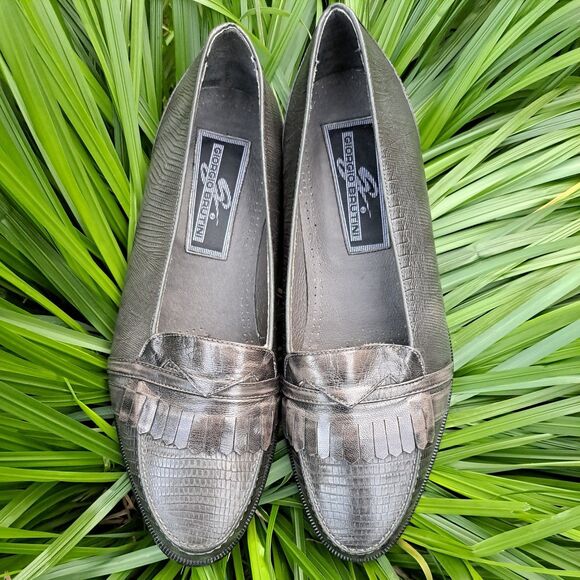 Giorgio Brutini | Italian Leather Green Oxford Shoes 11 - Picture 1 of 14